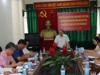 Đồng chí Đại tá Nguyễn Văn Tới, Phó Trưởng Ban Tuyên giáo Trung ương Hội CCB Việt Nam quán triệt các nội dung trong buổi làm việc